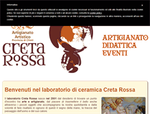 Tablet Screenshot of cretarossa.it